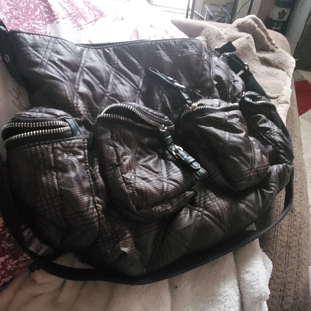 Large joanel brown soft purse